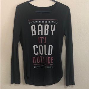 Baby It’s Cold Outside-Long sleeve shirt